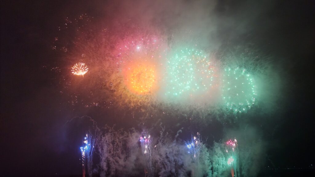 雨降りやまず…… 三郷花火大会 2024 MISATO HANABI ga NIGHT