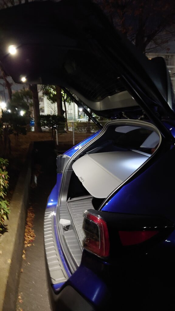 ちょっと物足りない？レガシィアウトバック夜のおもてなし