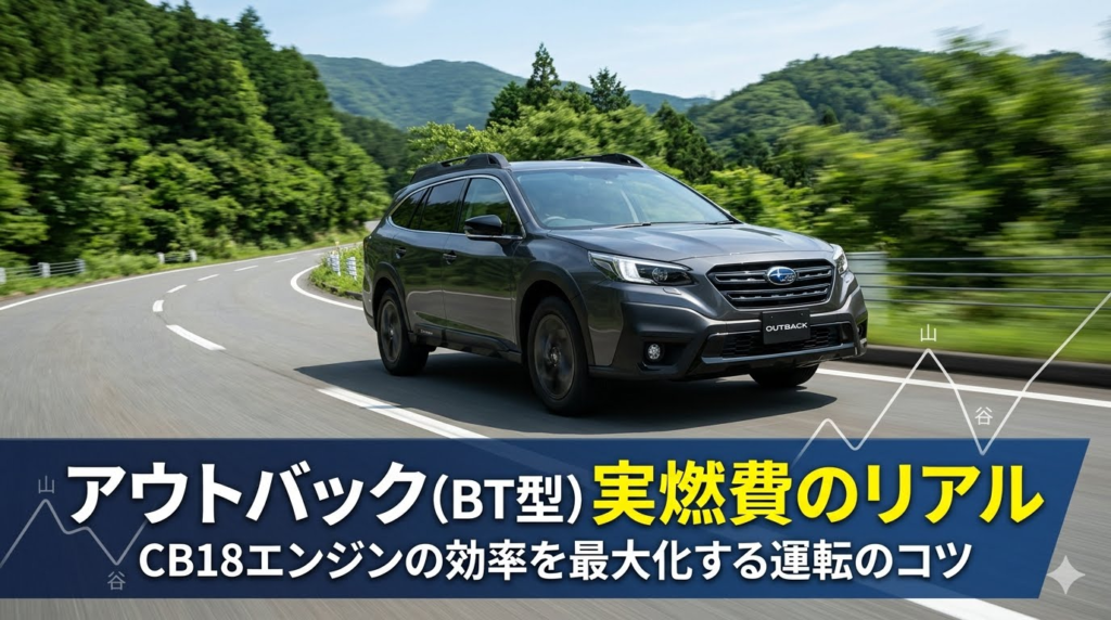 【実燃費】レガシィアウトバック(BT型)CB18エンジンの燃費効率と乗りこなすコツ