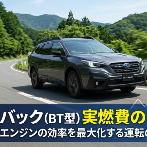 【実燃費】レガシィアウトバック（BT型）CB18エンジンの燃費効率と乗りこなすコツ