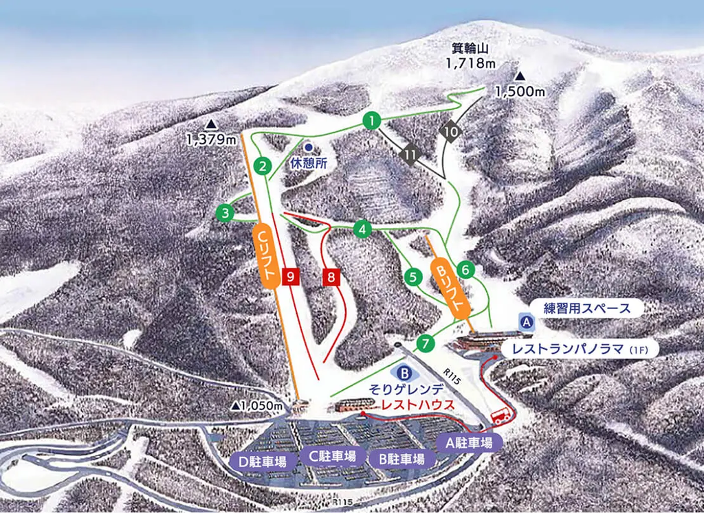 運行予定リフトは 2 本。イナワシロ箕輪スキー場 2026-27